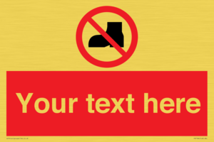 Custom No outdoor footwear